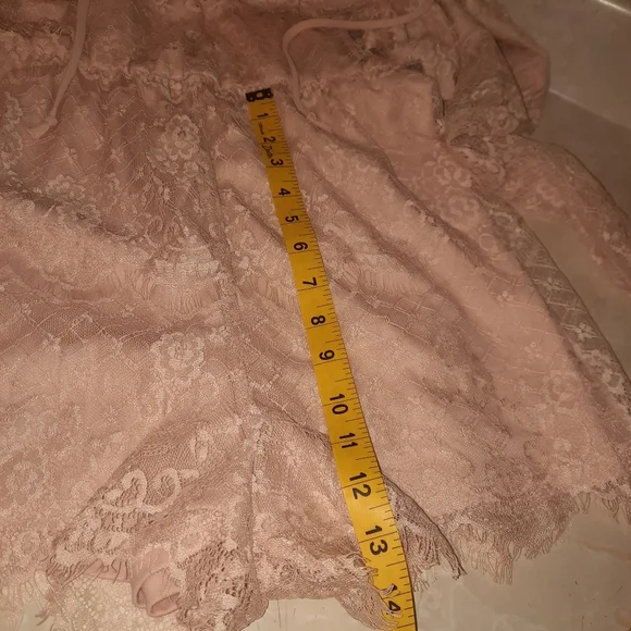 Charlotte Russe Lace Romper in Blush Pink - Picture 2 of 13